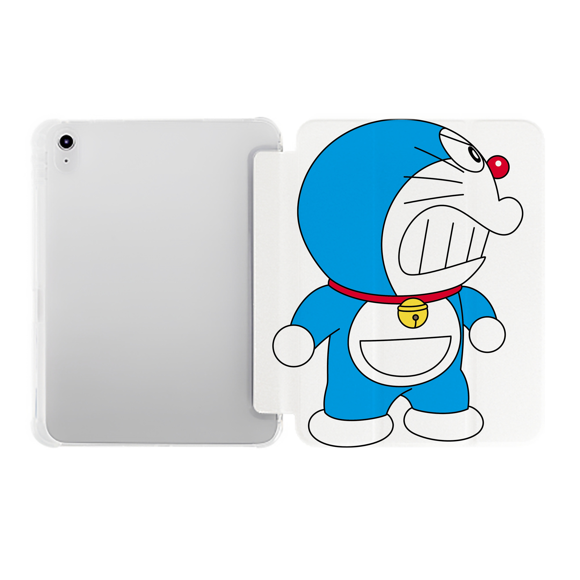 （画像用） ドラえもん Doraemon IPad ケース ペン収納付き 三つ折りスタンド PUレザー×シリコン 対応機種9.5/10.5/10.9インチ